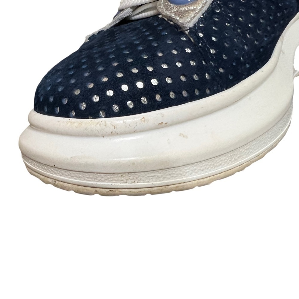 Hollie Watman Seeing Spots in Navy & Silver Tennis Shoes Size 9 - Picture 9 of 10